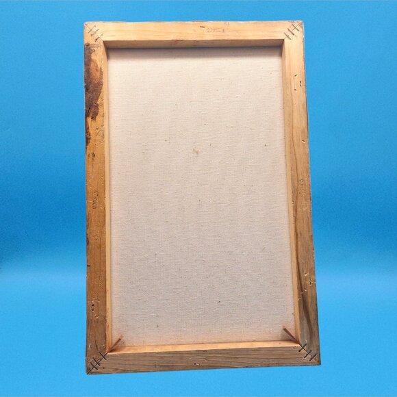 Tattoo Art Skull Painting Justin Wold Signed on Canvas Gothic Decor 11x17" - Picture 9 of 10